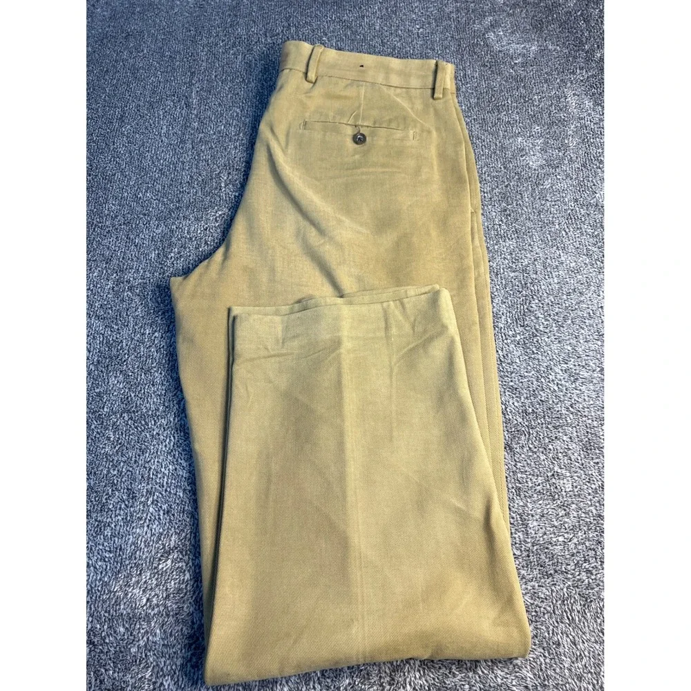 Banana Republic Dress Chino Khaki Tan Cotton Pants 34x30 Mens Straight Leg